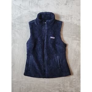 Patagonia Women's Small Navy Full Zip Fleece Vest